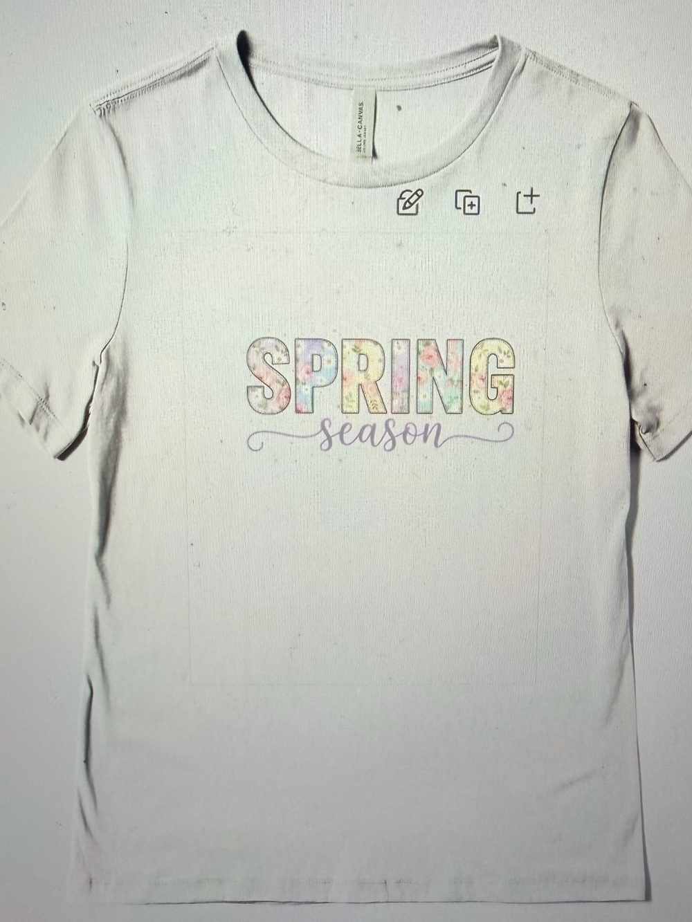 'Spring Season' Graphic Tee - White